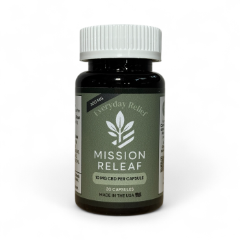 10mg Everyday Relief CBD Capsules - 30 count bottle (300mg)