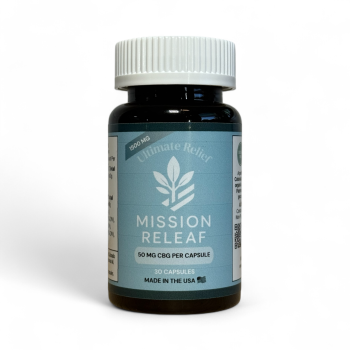 50mg Ultimate Relief CBG Capsules - 30 Count (1500mg)