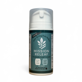 Fast-Acting Pain Relief Transdermal Cream (3000mg CBD/CBG)